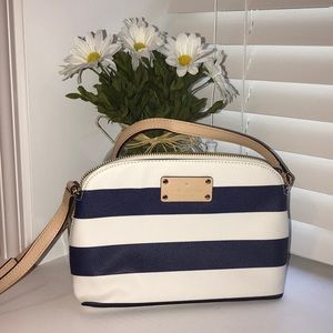 Blue and White Stripe NWT Kate Spade purse
